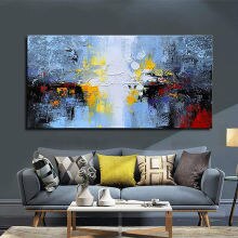 3D Abstract Landscape Oil Painting On Canvas Handmade Picture Wall Art Modern Home Hotel Office Decoration Hand Painted Artwork
