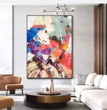 Hand-painted colorful Heavy oil painting on canvas lienzos cuadros decorativos peinture wall painting Decorative Art living room