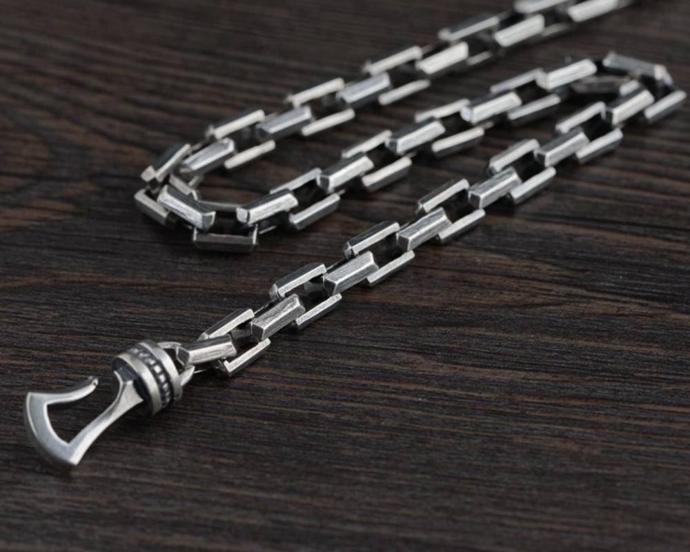 BOCAI S925 Sterling Silver Necklace 2022 New Popular Thick Thai Silver Neck Chain Fashion Pure Argentum Men's Women's Jewelry